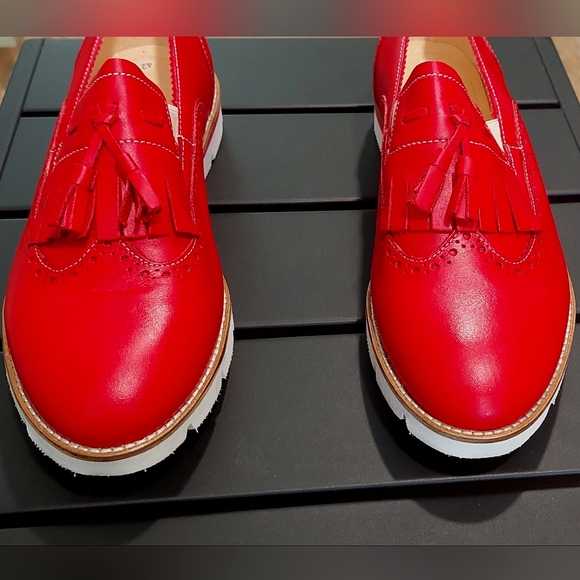 Girotti Platform Slip Ons6873 Soft Leather Santa Claus (Red) Size 42(EUR)/10(US) - Picture 3 of 6